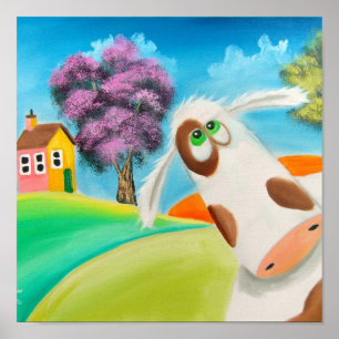 Poster CUT VACHE FACE Gordon Bruce art