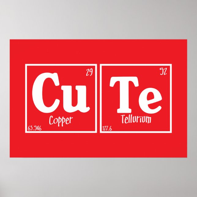 Poster Cute (Devant)