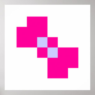 Poster Cute 8 bits Pixel Bow