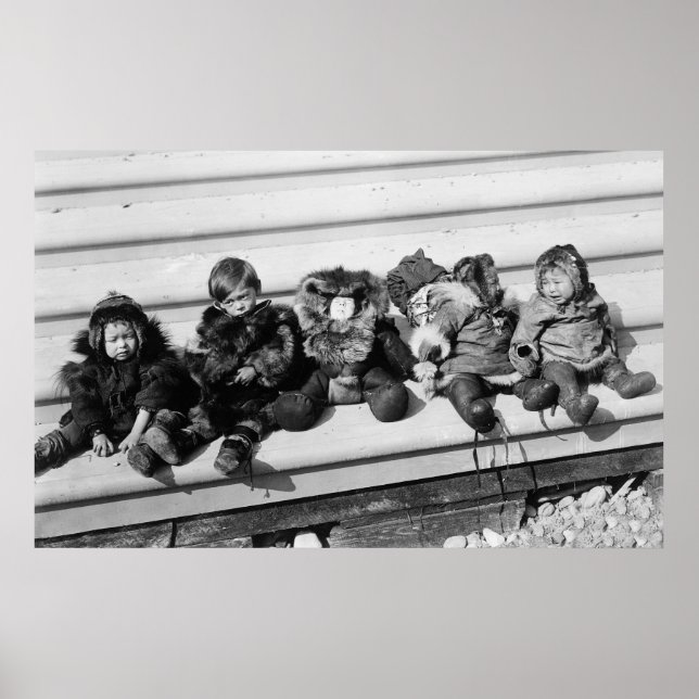 Poster Cute Alaska Children, 1908 (Devant)
