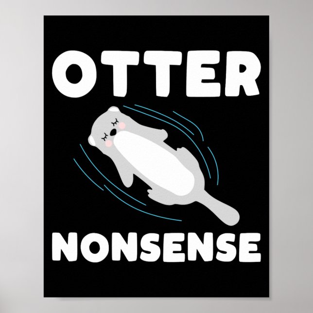 Poster Cute And Funny Otter  (Devant)