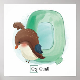 Poster Cute Animal Alphabet