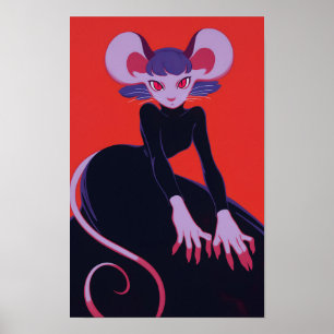 Poster Cute Anthro Rat