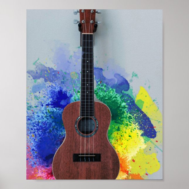 Poster Cute Bass Guitare (Devant)