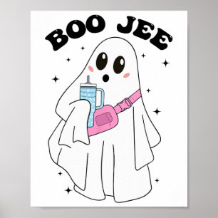 Poster Cute Boo Ghost Funny Costume d'Halloween Boo Jee G