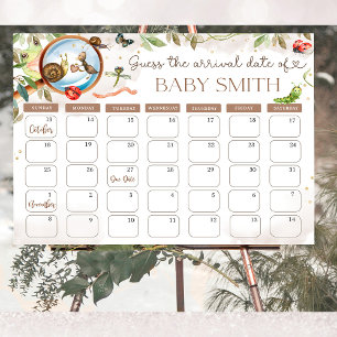 Poster Cute Bug & Caterpillar Baby shower date de devis