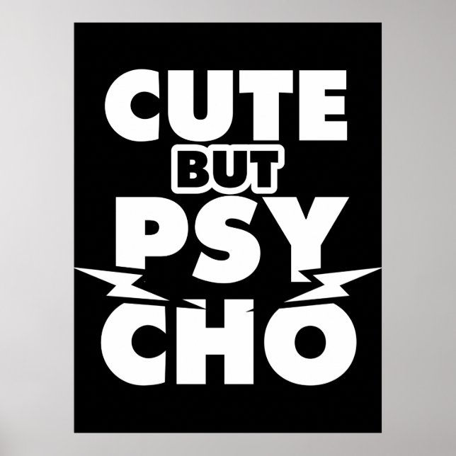 Poster Cute But Psycho (Devant)