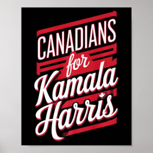 Poster Cute Canadian Girls For Kamala Harris Canada Cat L