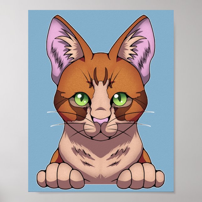 Poster Cute chat (Devant)