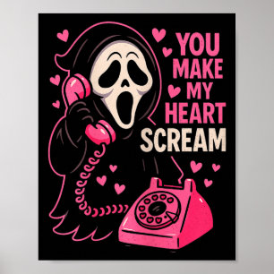 Poster Cute Creepy Horror Make My Heart Scream Saint-Vale