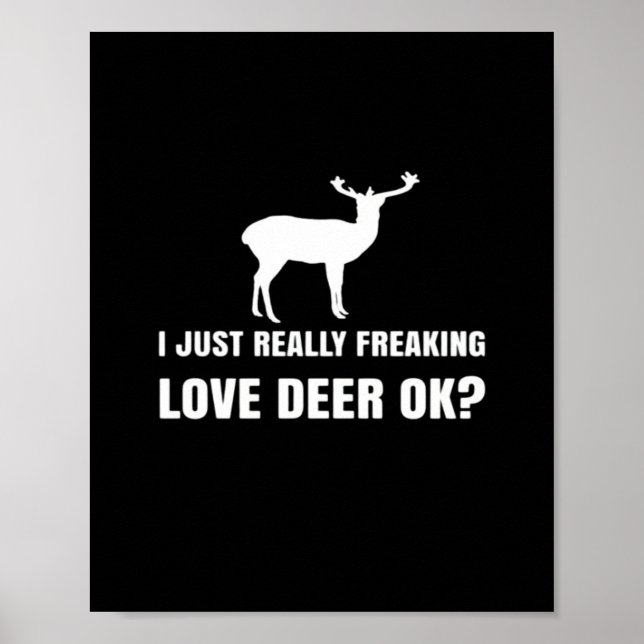 Poster Cute Deer Lover Trendy Modern Aesthetic  (Devant)