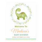 Cute Dinosaur Brontosaurus Boy Baby shower Bienven