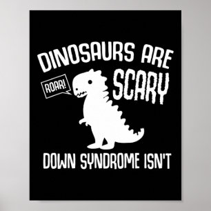 Poster Cute Dinosaur World Down Syndrome Journée Femmes E