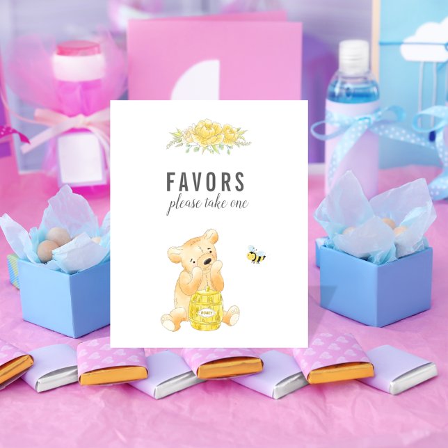 Poster Cute Faveurs Table Teddy Ours Sexe Révélation (Créateur téléchargé)
