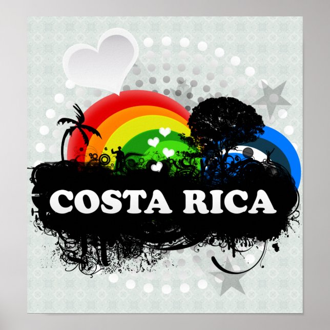Poster Cute Fruit Costa Rica (Devant)