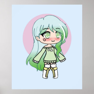 Poster Cute Gacha Series Girl Riley