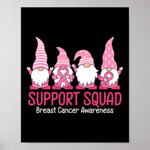 Poster Cute Gnome Support Squad Sensibilisation au cancer