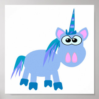 Poster Cute Goofkins licorne