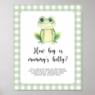 Poster Cute grenouille - quelle taille est le jeu du vent