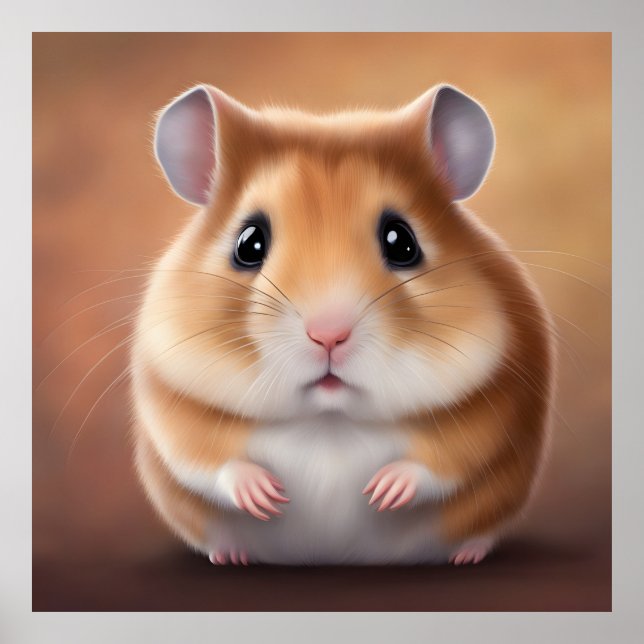 Poster Cute Hamster (Devant)