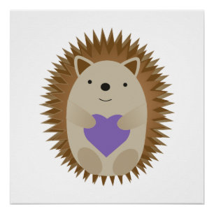 Poster Cute Hedgehog