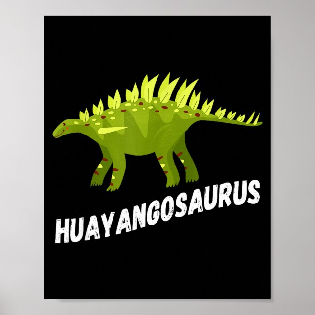 Poster Cute Huayangosaurus Dinosaur Design  (Devant)