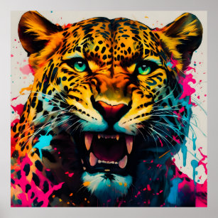 Poster Cute Jaguar