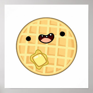 Poster Cute Kawaii Beurre gaufre