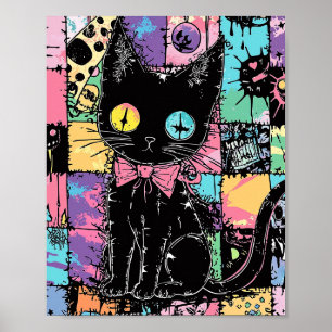 Poster Cute Kawaii Pastel Goth Patchwork Gothique Déplais