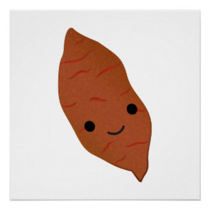 Poster Cute Kawaii Pomme de terre sucrée