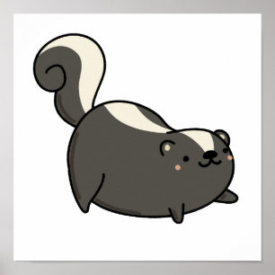 Poster Cute Kawaii Skunk