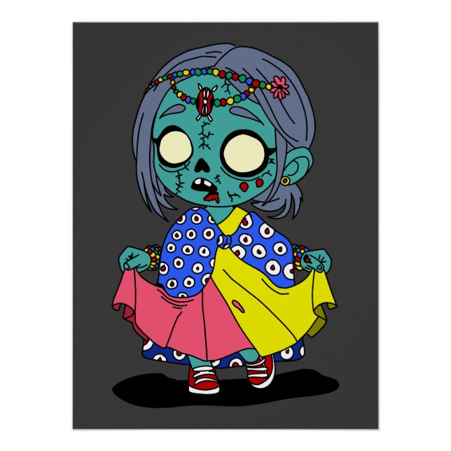 Poster Cute kényan Zombie (Devant)