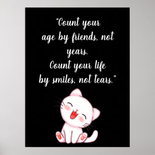 Poster Cute Kitten Rire