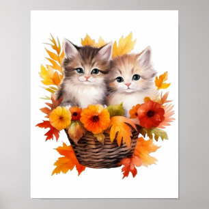 Poster Cute Kittens chats personnalisés en panier