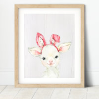 Cute Lamb Farm Nursering Art Imprimer
