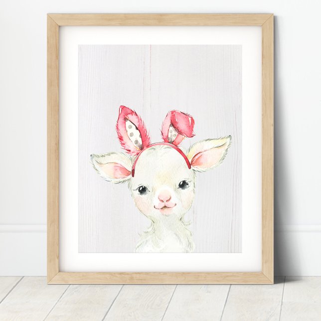 Poster Cute Lamb Farm Nursering Art Imprimer (Créateur téléchargé)