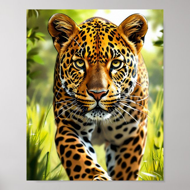 Poster Cute Leopard (Devant)