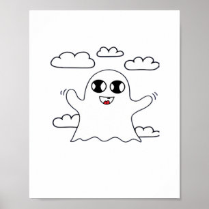 Poster Cute Little Boo Style Créatif