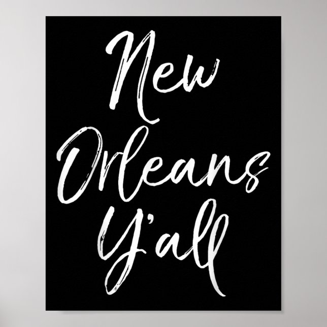 Poster Cute Louisiana Quote For Women Funny Gift New Orle (Devant)