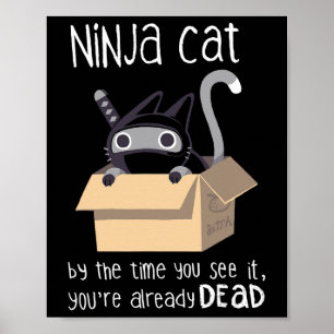 Poster Cute Ninja Cat