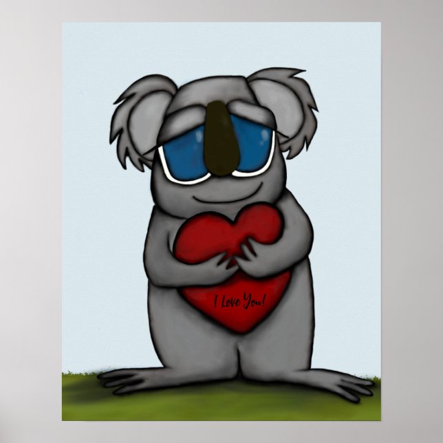 Poster Cute Ours Koala (Devant)