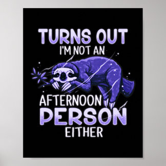 Poster Cute Sloth Fibro Lupus Chronique Fatigue Spoonie S