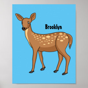 Poster Cute spotted of er cartoon
