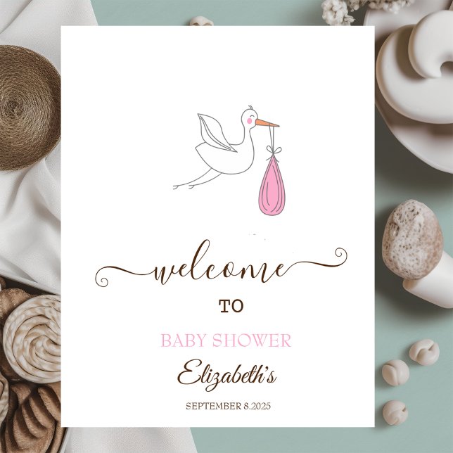 Poster Cute Stork Girl (Créateur téléchargé)