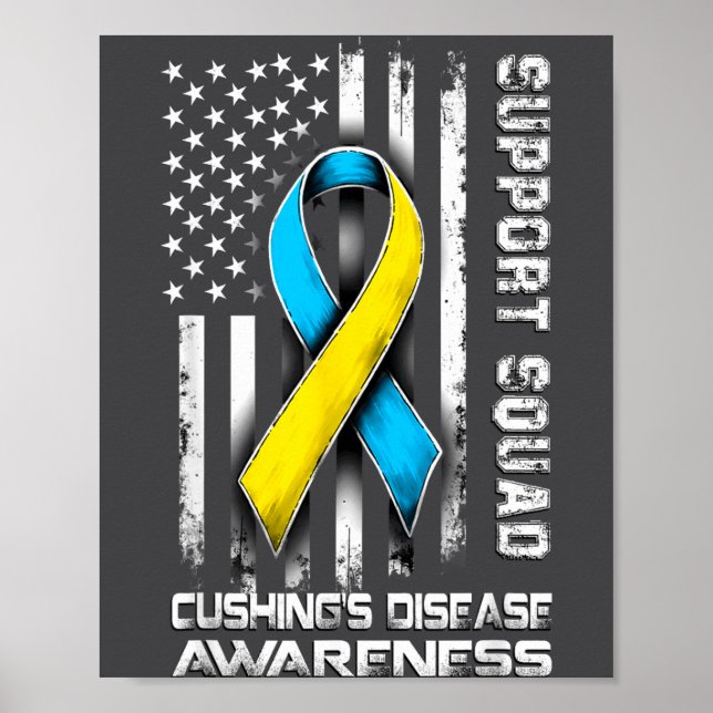 Poster Cute Support Disease s Squad Awareness Cushing (Devant)