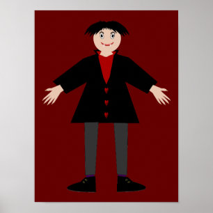Poster Cute Vampire Halloween