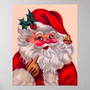 Poster Cute vinification santa claus 2