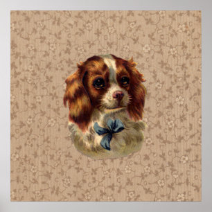 Poster Cute Vintage Dog Print