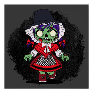 Poster Cute Welsh Zombie