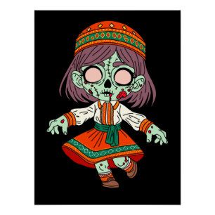 Poster Cute Zombie arménien